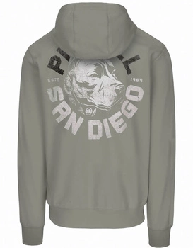 Bluza PIT BULL Tricot Terry DOG SD dusty salvia kaptur