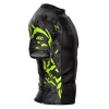 Short Sleeve Rashguard EXTREME HOBBY BLACK PANTHER limonkowy