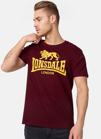 T-shirt LONSDALE LOGO bordowy