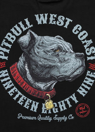 T-shirt PIT BULL STRENGTH &  RESPECT czarny