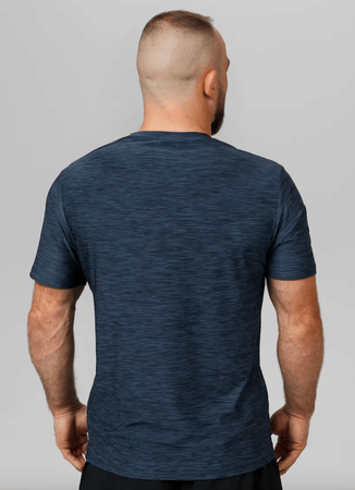 T-shirt PIT BULL HILLTOP CASUAL SPORT granatowy (navy melange)