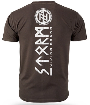 T-shirt DOBERMANS ROUGH SEA TS346 brązowy