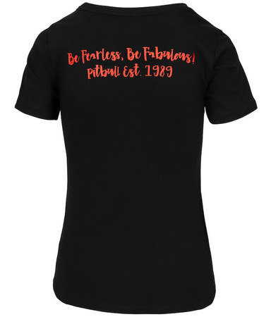 T-shirt damski PIT BULL HAPPY PIT 2 czarny