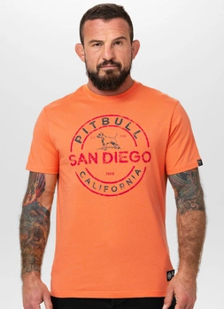 T-shirt PIT BULL SAN DIEGO INS.pomarańczowy (fluo orange)