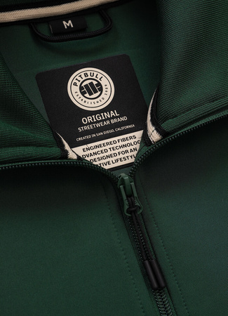 Bluza PIT BULL OLDSCHOOL POWERS zielona (bottle green) stójka