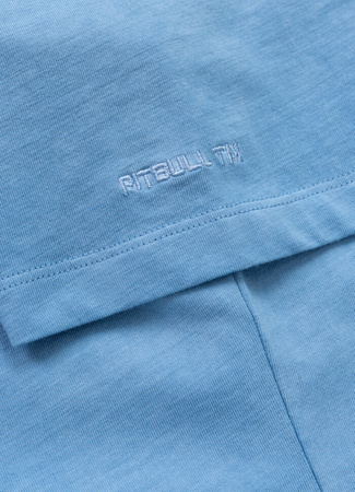 T-shirt damski PIT BULL Denim Washed PLANET SURF WMN błękitny