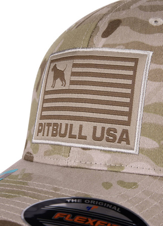 Czapka PIT BULL FULL CAP USA sand camo