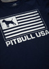 T-shirt dziecięcy PIT BULL USA JUNIOR granatowy