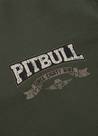 Bluza PIT BULL Tricot Terry TROUBLEMAKER zielona (old green) kaptur