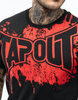 T-shirt TAPOUT SPLASHED czarny