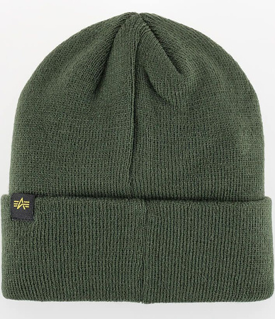 Czapka zimowa ALPHA INDUSTRIES 3D ciemnozielona (dark green) 168910 257