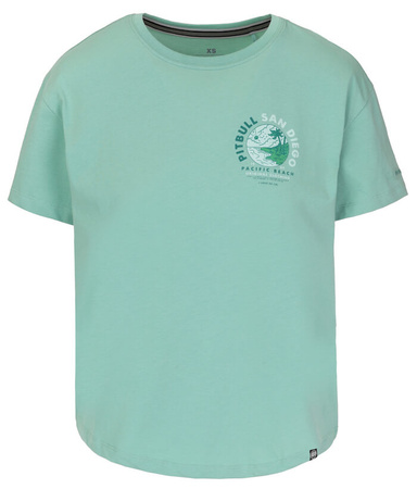 T-shirt damski PIT BULL Oversize PLANET SURF light mint