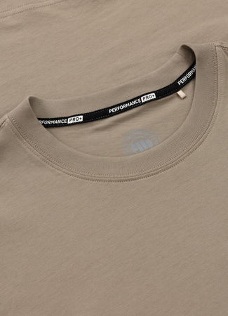 T-shirt PIT BULL ULTRA LIGHT Coolmax SCOTT ciemnobeżowy (dark sand)