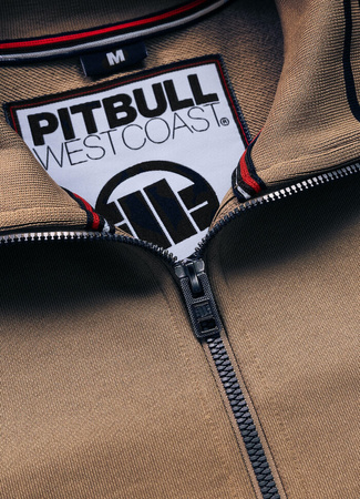 Bluza PIT BULL OLDSCHOOL TAPE LOGO TERRY czarna stójka