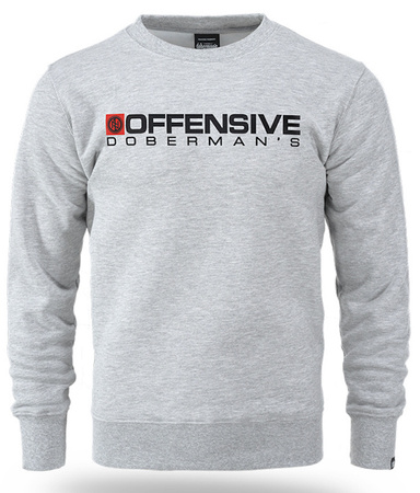 Bluza DOBERMANS OFFENSIVE DIVISION BC349 szara prosta