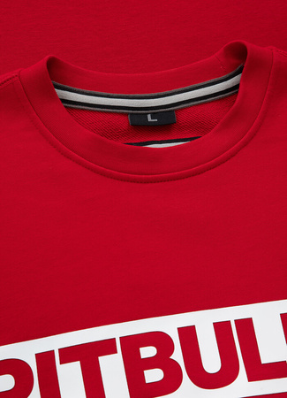 Bluza PIT BULL HILLTOP TERRY czerwona prosta