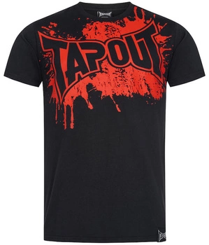 T-shirt TAPOUT SPLASHED czarny