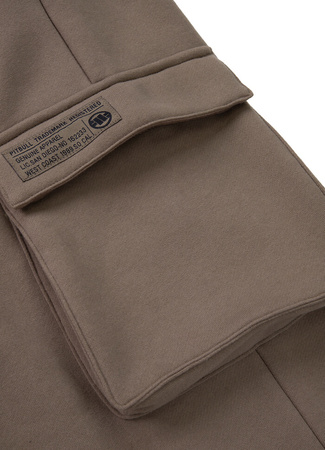 Spodnie dresowe bojówki PIT BULL CYPRESS SPORT brązowe (brown)