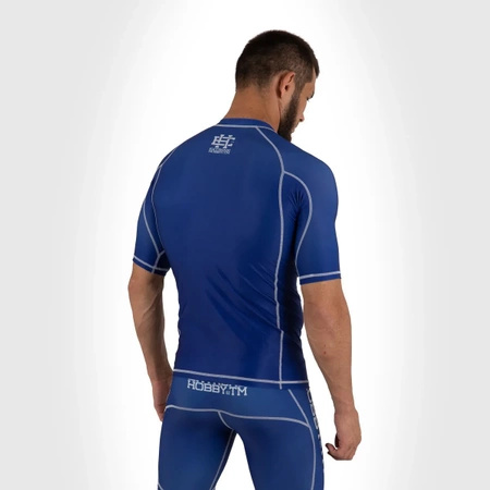 Short sleeve rashguard EXTREME HOBBY TRACE niebieski