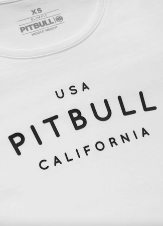 Damski Longsleeve PIT BULL Slim Fit USA CAL WMN biały