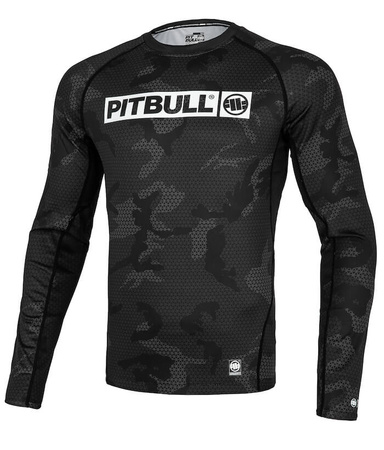 Longsleeve Rashguard PIT BULL NET CAMO HILLTOP 2 all black camo