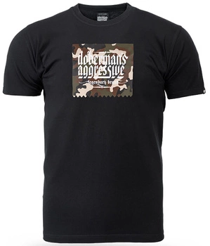 T-shirt DOBERMANS CAMO TS395 czarny