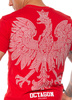 T-shirt OCTAGON LOGO POLSKA czerwony