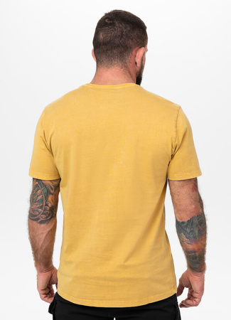 T-shirt PIT BULL Denim Washed OPEN BEACH żółty (washed yellow)