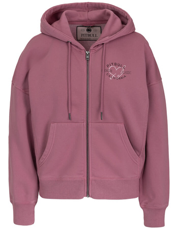 Damska bluza PIT BULL MANZANITA HEART WMN pink rozpinana
