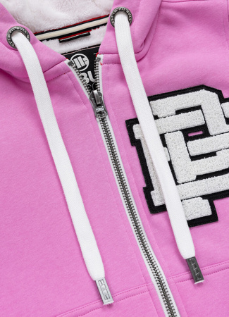 Damska bluza/kożuch PIT BULL SHERPA RUFFINA różowa (ice pink) rozpinana