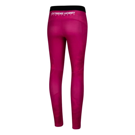 Legginsy sportowe damskie EXTREME HOBBY HAVOC malinowy