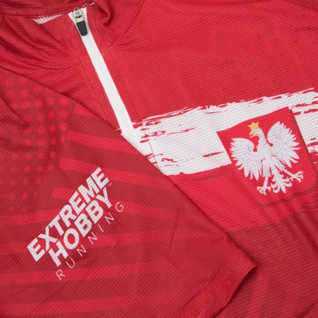 Koszulka Biegowa Męska Rozpinana Polska Prime