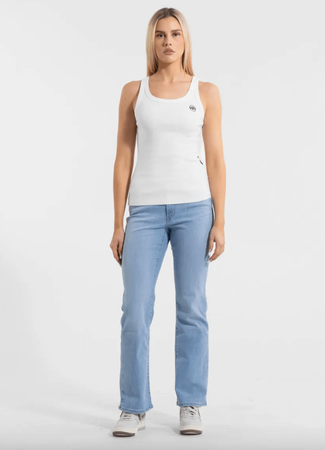 Damski Tank top PIT BULL Rib LAYLA WMN biały