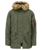 Kurtka ALPHA INDUSTRIES N3B oliwkowa (sage green) 100106 01