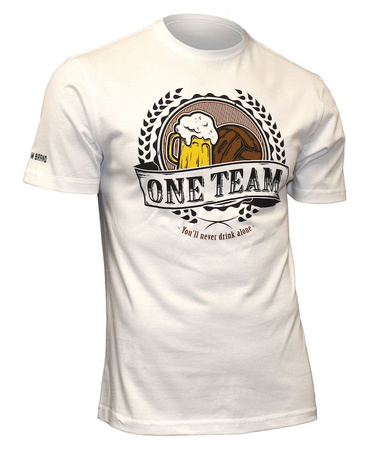 T-shirt USWEAR ONE TEAM biały