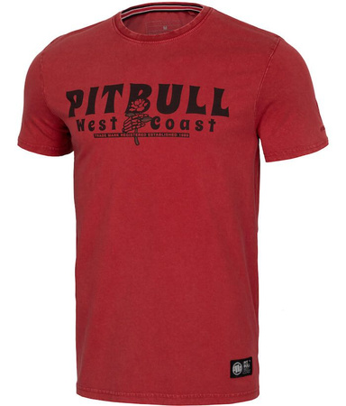 T-shirt PIT BULL Denim Washed SANTA MUERTE 190 bordowy