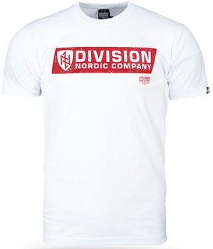 T-shirt DOBERMANS DIVISION SHIELD TS370 biały