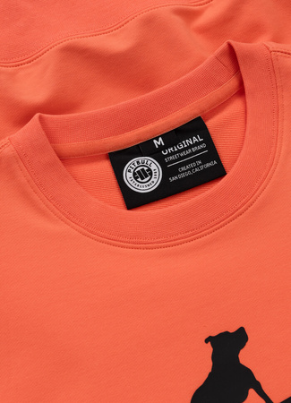 Bluza PIT BULL Tricot Terry SURFING DOG bright salmon prosta