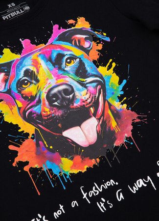 T-shirt damski PIT BULL WATERCOLOR WMN czarny