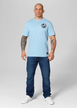 T-shirt PIT BULL OCEANSIDE (light blue) błękitny