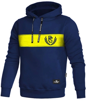 Bluza PRETORIAN TROUBLE YELLOW STRAP granatowa kaptur