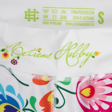 Legginsy Sportowe Damskie Folk 2 3/4