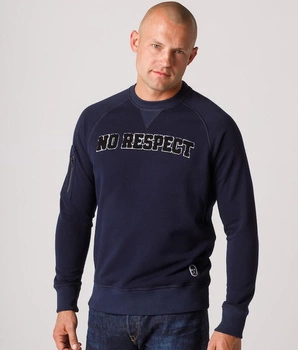 Bluza NO RESPECT COLLEGE granatowa prosta