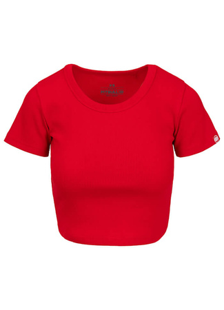 T-shirt damski PIT BULL Rib CROPPED WMN czerwony
