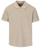 POLO PIT BULL Denim Washed Pique SMALL LOGO dark sand