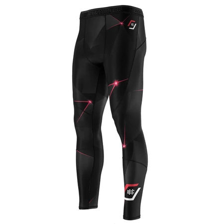 Legginsy męskie  EXTREME HOBBY MT SPORT czerwony