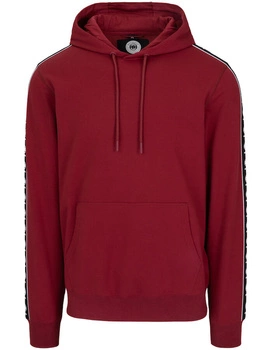 Bluza PIT BULL Tricot Terry TAPE NUGGET bordowa kaptur
