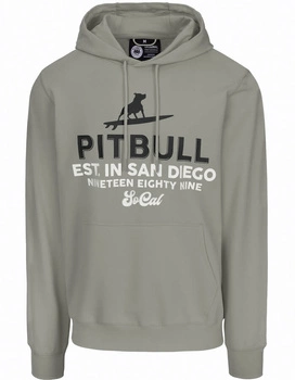 Bluza PIT BULL Tricot Terry SURFING DOG dusty salvia kaptur