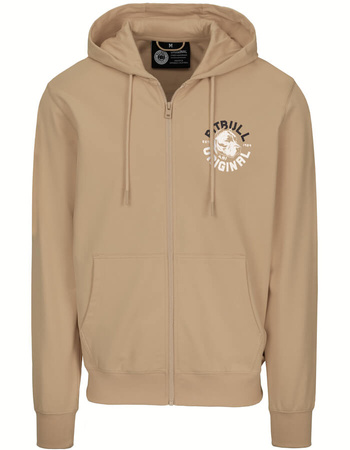 Bluza PIT BULL Tricot Terry DOG SD pale sand rozpinana