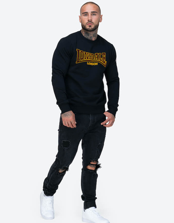 Bluza LONSDALE CLASSIC czarna prosta